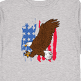 thumbnail image 4 of Inktastic Eagle with American Flag Boys or Girls Long Sleeve Toddler T-Shirt, 4 of 5