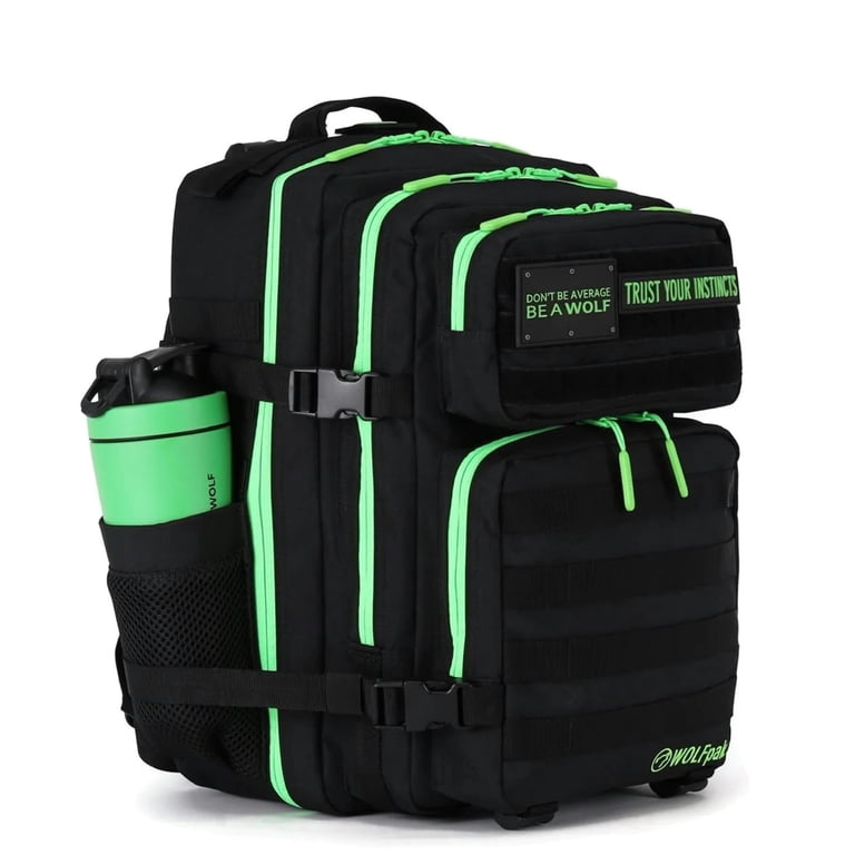 Wolfpak 35L Backpack Black Neon Green - Walmart.com display picture 1