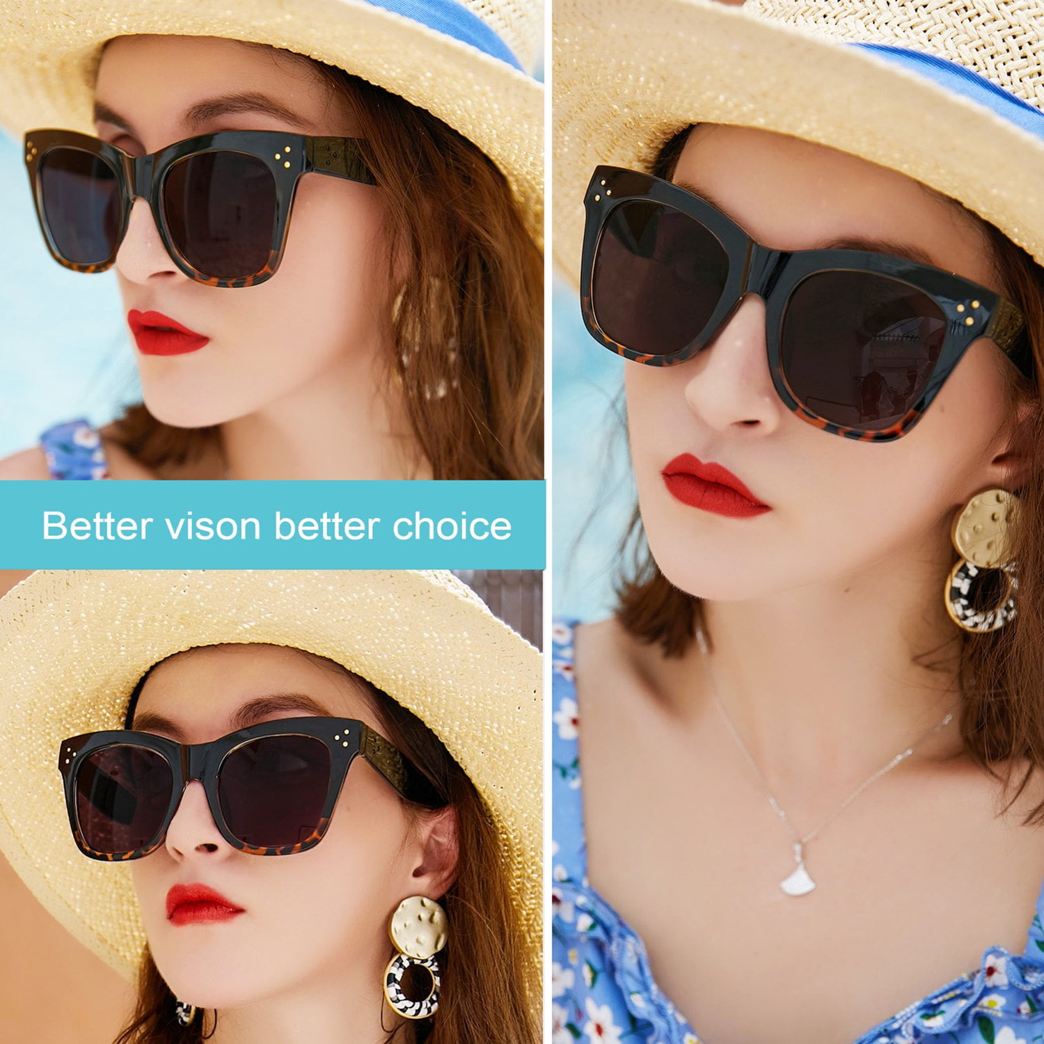WEMOOTANTS Oversized Reading Sunglasses 3.0 for Women Black and Tortoise Full Sun Readers 1.00 1.25 1.50 1.75 2.00 2.25 2.50 2.75 3.00 3.50 4.00