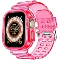 thumbnail image 1 of Correa de Silicona Transparente con Case para Apple Watch, Compatible con Todas las Series, 1 of 5