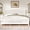 White, variant on Noble House Alaric Full Wood Platform Bed Frame, Arched Spindle Headboard, Noise-Free Foundation, White