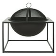 thumbnail image 2 of Safavieh Leros Outdoor Modern Square Fire Pit with Cover, 2 of 7