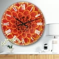 thumbnail image 2 of DesignArt Horloge Murale Grande Design Fleur Orange Abstraite, 2 of 2