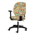 thumbnail image 4 of HELLHERO Flower Print Office Chair Slipcovers, Stretch Office Chair Covers, Standard Size Washable Gaming Chairs Covers, 4 of 7