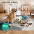 thumbnail image 4 of ODIKA 8'x10' Ultra-Soft Area Rug, Under Contemporary Abstract Brushstroke Scattered Dot Full Plush None Washable, Bare feet friendly, Silk-Touch for Bedroom, Under Sectional, 4 of 7