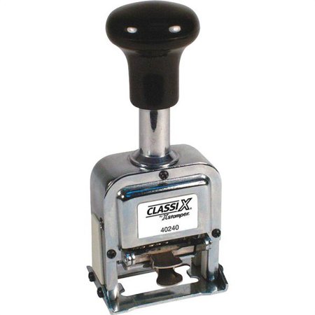 1 piece Xstamper Self-inking Auto Numbering Machine - Number Stamp - 6 Bands - 1 Each