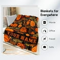 thumbnail image 3 of Football Blanket for Boys, Cozy Soft Throw Blankets, Cool Orange Flannel Throw Gifts for Couch Sofa, 40x50 Inches, 3 of 5