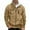 Khaki, variant on Men's Winter Jacket Thick Thermal Warm Lined Coat Color: Navy Size: XL