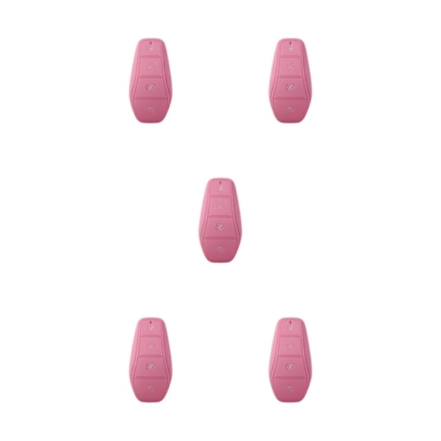 Decodeary Silicone Car Cover Glow In Dark For 360° Protection Scratch-proof Silica Gel Case For BYD Atto Pink 9 x 5cm 5Set
