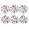 thumbnail image 2 of Disketp Summer With Flamingo Funny Coasters,6 Pcs Leather Coasters With Holder, Perfect Housewarming Hostess Gifts,Protect Furniture From Water Marks Scratch And Damage, 2 of 9