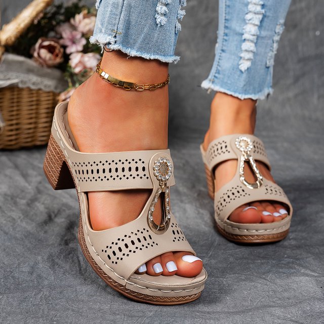 WILLBEST Sandalias Con Plataforma De Mujer, Zapatos De Verano Para Mujer, Informales, Con Punta Abierta, Cómodos, Para Playa, Sandalias, Zapatillas 1069