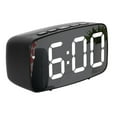 thumbnail image 1 of Pequeño reloj despertador con pantalla LED digital, pantalla de temperatura y fecha, caja moderna con acabado mate Zhivalor BST3023655-2, 1 of 5