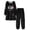Black, variant on Fuzzy Pajamas for Women Christmas Long Sleeve Pullover Pants Set Womens Loungewear Set Winter Soft Pajama Set for Women