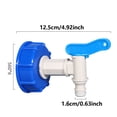 thumbnail image 3 of Gallon Tote Barrel Faucet Connector Kit Leakproof Fine Thread Hose Fittings Replacement Adapter Accessories for Liquid Transfer, 3 of 5