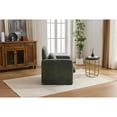 thumbnail image 5 of Leumius Modern Accent Chair, Contemporary Boucle Fabric Accent Armchair Comfy Upholstered Leisure Single Sofa Chair for Living Room Bedroom Apartment Office Green, 5 of 9