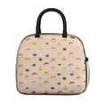 thumbnail image 2 of Lunch Bag Lunch Box for Women Reusable Insulated Lunch Bags,Water-Resistant Sushi Print Cooler Lunch Tote Bag, Large Capacity for Work Travel Picnic, 2 of 6