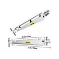 thumbnail image 4 of VEVOR Barbed Wire Arm Set of 10 Extend Arm Barbed Wire for 1-3/8" Top Rail Chain-Link Barbwire Arm Hot-Dip Galvanized Steel Cornered Barbwire Arm 45-Degree for Chain Link Fence Grapevine Trellises, 4 of 9