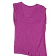 thumbnail image 2 of bar III Womens SS Twist Slub Basic T-Shirt, Purple, Medium, 2 of 2