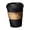 Black-1, variant on Coffee Cup Trash Can Swing Top Sturdy PP For Home