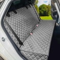 thumbnail image 5 of PETICON Fundas impermeables para asientos de banco de mascotas a prueba de arañazos para automóviles, camiones, SUV, fundas de asiento trasero antideslizantes y duraderas para perros, protección lavab, 5 of 5