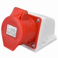 thumbnail image 4 of Heavy-Duty Power Socket CEE Red Brass Surface Mount IP44 220-380V 240-415V, 4 of 5