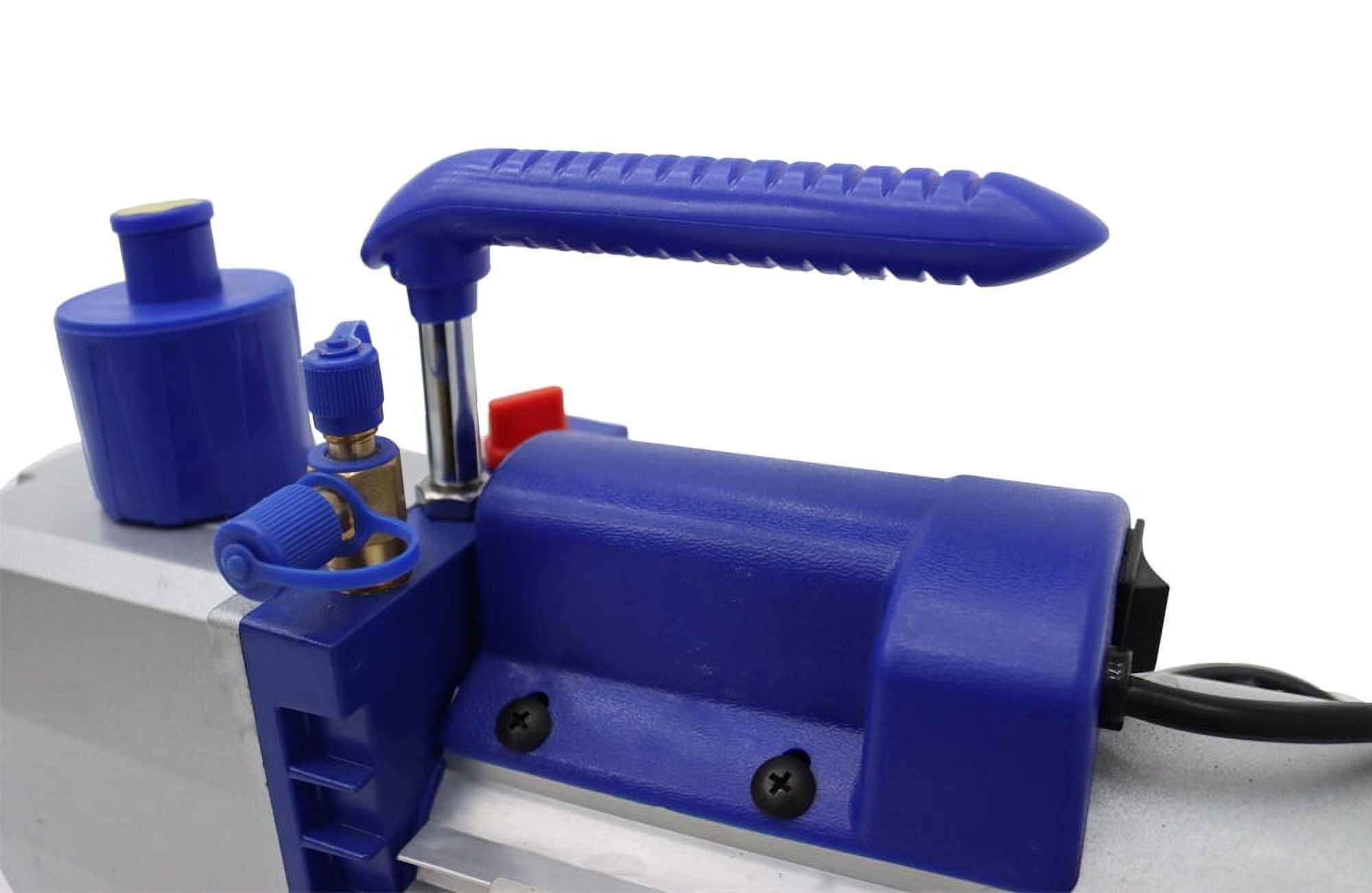EQCOTWEA 2-Stage 7 CFM Vacuum Pump High Performance Rotary Vane 3/4HP 110V 60Hz 1720r/min