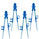 thumbnail image 1 of 4 palillos para niños, ayudante de palillos de aprendizaje para niños, palillos de entrenamiento con animales para principiantes, 1 of 5