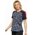 thumbnail image 7 of Cherokee Infinity Women Scrubs Top, V-Neck, CK645, L, Marked Hearts, 7 of 7
