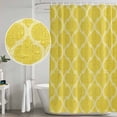 thumbnail image 5 of Yellow Morocco Shower Curtain, Waterproof Shower Curtains for Bathroom, Bohemia Nation Abstract Geometric Motifs Washable Fabric Bathtub Curtain Set Bath Decor with 12 Hooks Stall 36"x72", 5 of 8