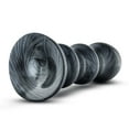 thumbnail image 5 of Blush Jet Black Jack Carbon Metallic PVC Anal Plug with Ribbed Shaft and Wide Safety Base, Black, 5 of 8