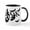 White/Black Inside, variant on CafePress - Lots Of Bats Mug - 11 oz Ceramic Mug - Novelty Coffee Tea Cup
