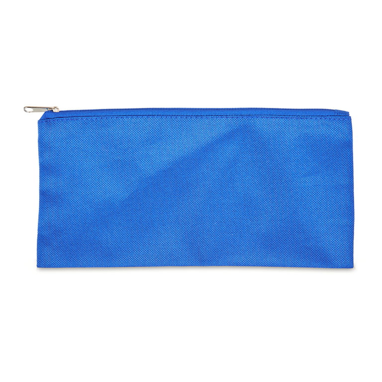 Blue Summit Supplies Fabric Pencil Pouch, Zipper Compartments, Turquoi