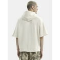 thumbnail image 3 of No Boundaries French Terry Pullover Hoodie with Short Sleeves, Men's and Big Men's, 3 of 5