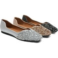 thumbnail image 7 of Women Flats ballet Rhinestone Dressy Casual Wedding Comfortable Shoe, 7 of 7