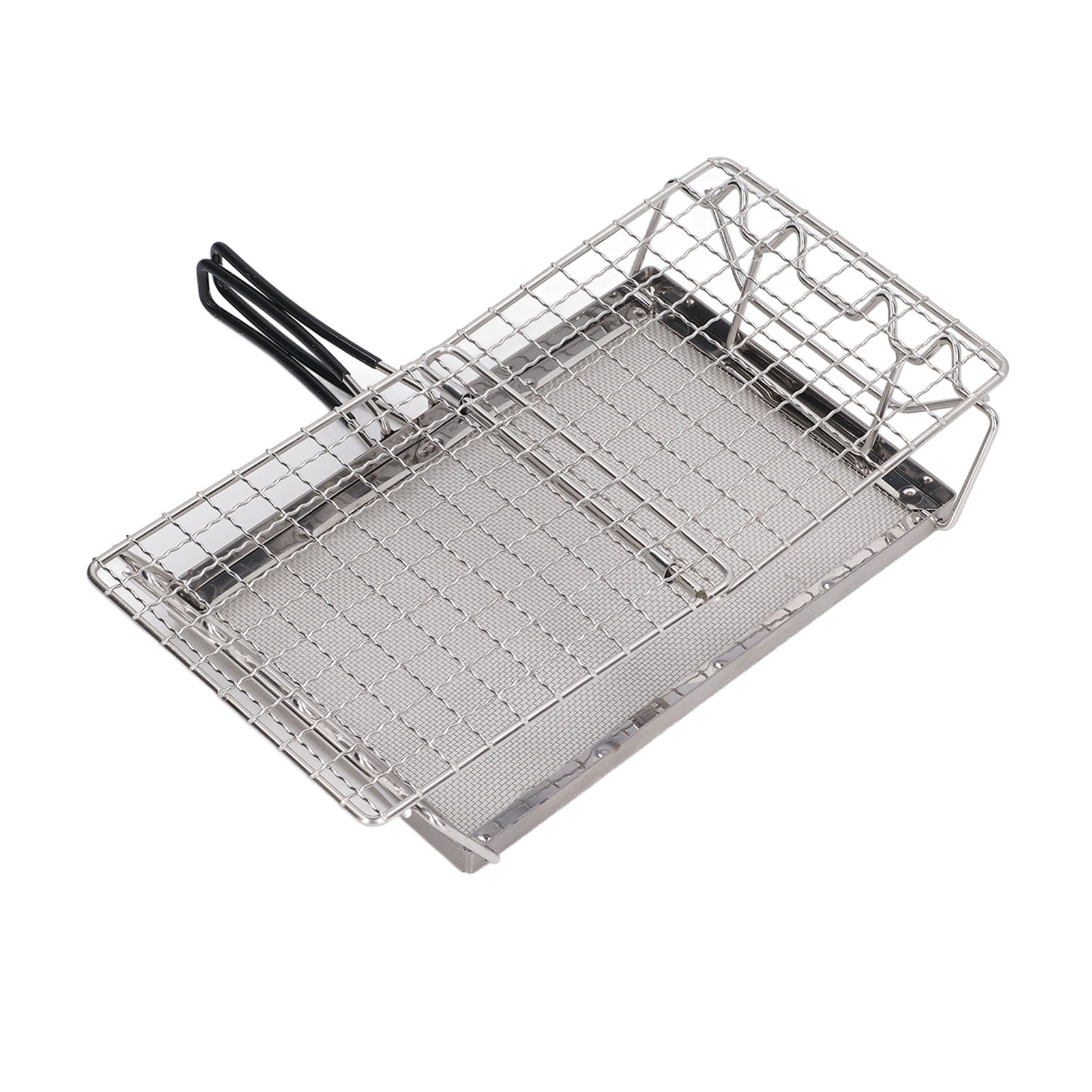 NFTIGB Camping Stove Toaster Foldable Portable Stainless Steel Outdoor Stovetop Toaster for Picnic Backpacking (10 inches / 25.4 cm)