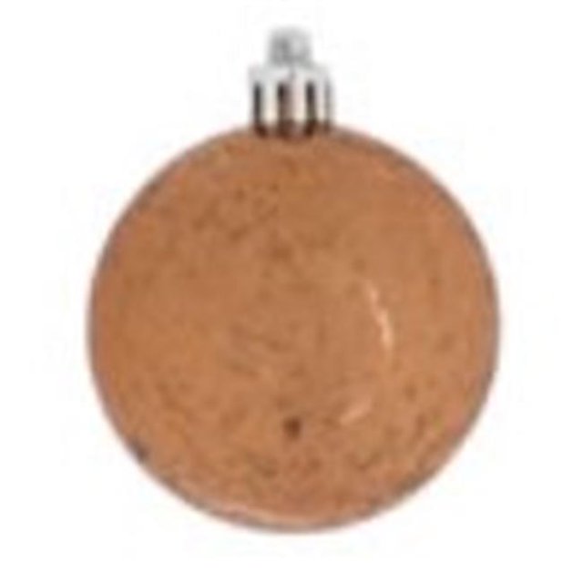 Vickerman M166716 Mocha Shiny Mercury Ball Ornament - 10 in.