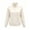 Beige, variant on Women's Quarter Zip Blouse Pullover Polar Fleece Sweatshirts Lightweight Stand Collar Warm Jacket Tops Coffee,L