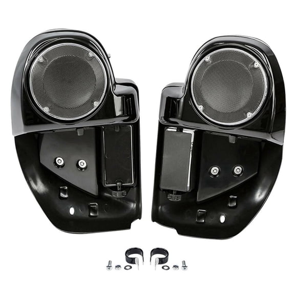 Lower Vented Fairing 6.5" Speaker Box Pod Fit For Harley Touring Road King 14-24
