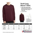 thumbnail image 6 of Old Glory Penguin on Ice Ugly Christmas Sweater Youth Long Sleeve T Shirt, 6 of 6