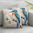 thumbnail image 3 of Creowell Fall Decor The Bird and the Butterfly Pillow Covers Square Design High-Quality Soft and Durable 1PC 18x18in, 3 of 5