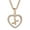 X, variant on Guodhu Initial Heart Necklace for Women CZ Heart Letter A-Z Name Alphabet Pendant Necklace Valentine's Day gift