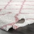 thumbnail image 6 of nuLOOM Nelda Trellis Shag Area Rug, 8' x 10', Baby Pink, 6 of 9