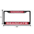 thumbnail image 6 of Cincinnati Bearcats Black Metal Laser Cut License Plate Frame, 6 of 8