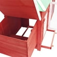 thumbnail image 3 of vidaXL Chicken Coop with Nest Box Red 190x72x102 cm Solid Firwood, 3 of 4