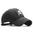 thumbnail image 1 of Gorra de béisbol Skulls Anime Snapback de algodón negra, 1 of 2
