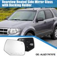 thumbnail image 2 of Unique Bargains 1 Pcs Car Rearview Right Side Heated Mirror Glass Replacement W / Backing Plate for Ford Escape 2008-2012, 2 of 7