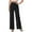 Black, variant on Lmnyox Wide Leg Dressy Pants for Women Fall Fashion Button Trousers Business Work Lounge Pants with Pocket