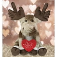 thumbnail image 5 of DolliBu I Love You Plush Super Soft Forest Floppy Moose - Cute Stuffed Animal Moose with Red Heart Plush for Valentines, Anniversary, Romantic Date, Boyfriend, or Girlfriend Gift - 10.5 Inches, 5 of 6