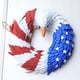 thumbnail image 3 of de puerta frontal, bandera americana, Floral de águi para el caídos, puerta frontal, pared, granja y decoración de Acción 37cm perfecl corona del día conmemorativo, 3 of 8