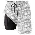 thumbnail image 4 of Men Basketball Athletic Shorts – Loose Fit Sport Shorts With Elastic Waist, Classic Training Workout Shorts For Gym Court Street Style, 4 of 4